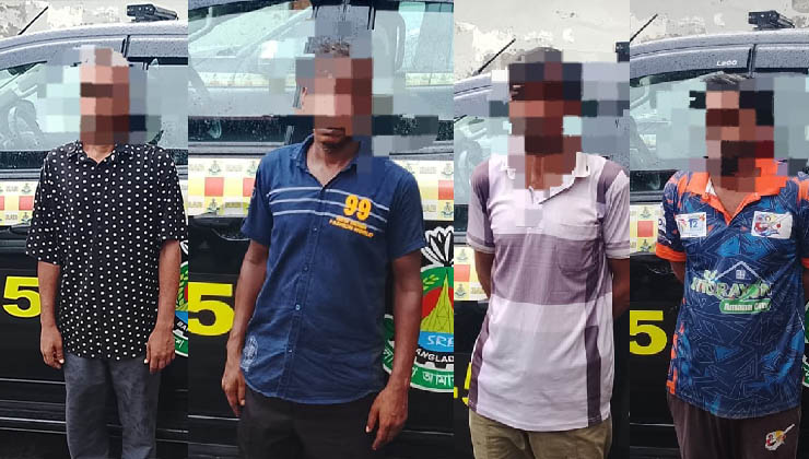 আটক হওয়া দালাল চক্রের সদস্য