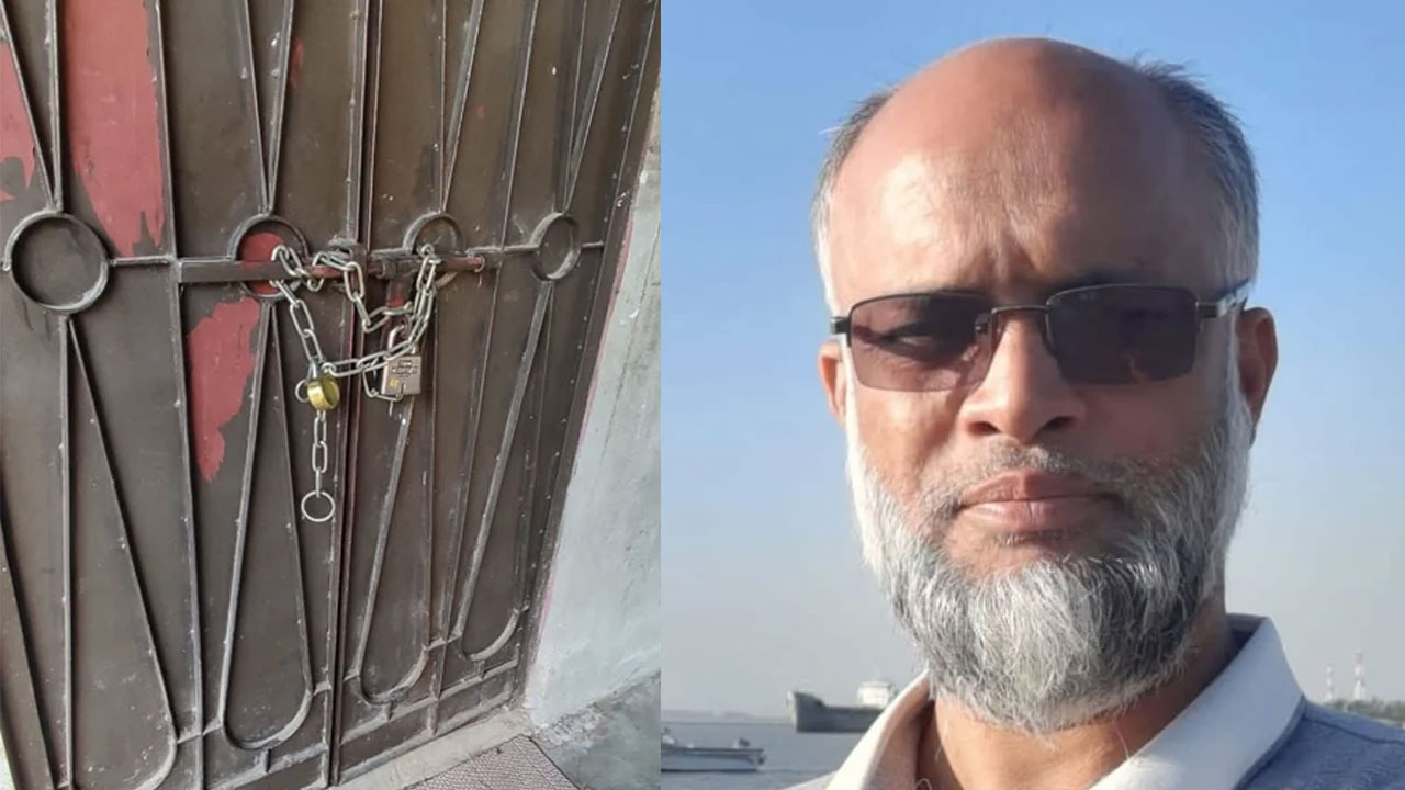 মাদ্রাসায় তালা ঝোলালেন বিএনপি নেতা