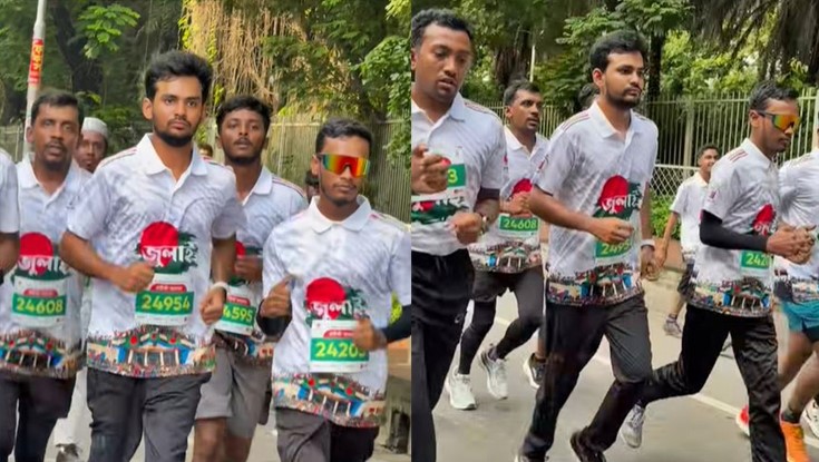 ম্যারাথনে দৌড়ালেন উপদেষ্টা আসিফ মাহমুদ