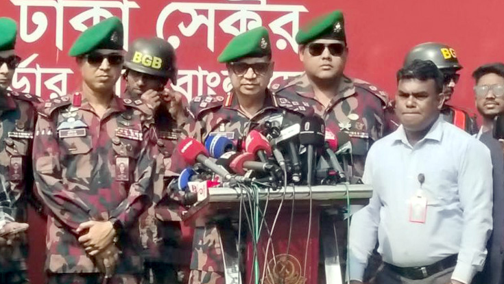 ‘নির্বাচনে আইনশৃঙ্খলা নিয়ন্ত্রণে মারণাস্ত্র ব্যবহার করবে না বিজিবি’