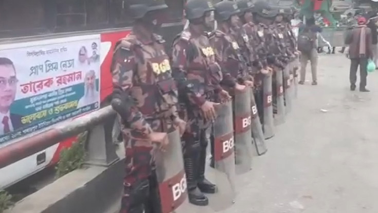 রাজধানীর গুরুত্বপূর্ণ স্থানে বিজিবি মোতায়েন
