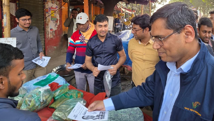 তারেক রহমানের নির্বাচনী প্রচারে কাদির বিটু