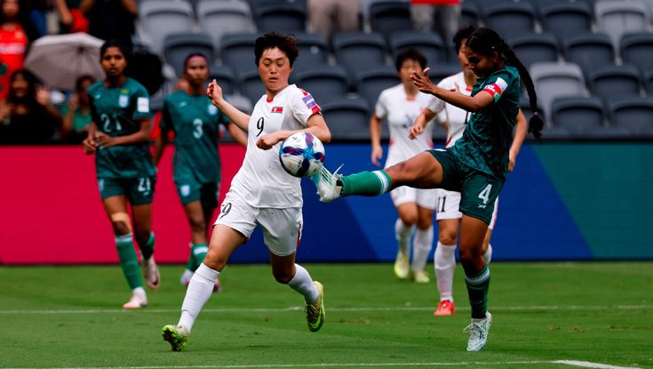 উত্তর কোরিয়ার বিপক্ষে বড় হার বাংলাদেশের