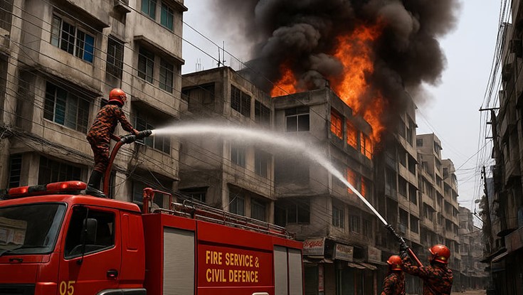 কেমিক্যাল গোডাউনের আগুন নিয়ন্ত্রণে