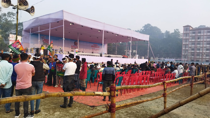 তারেক রহমানের অপেক্ষায় পলোগ্রাউন্ড ময়দান