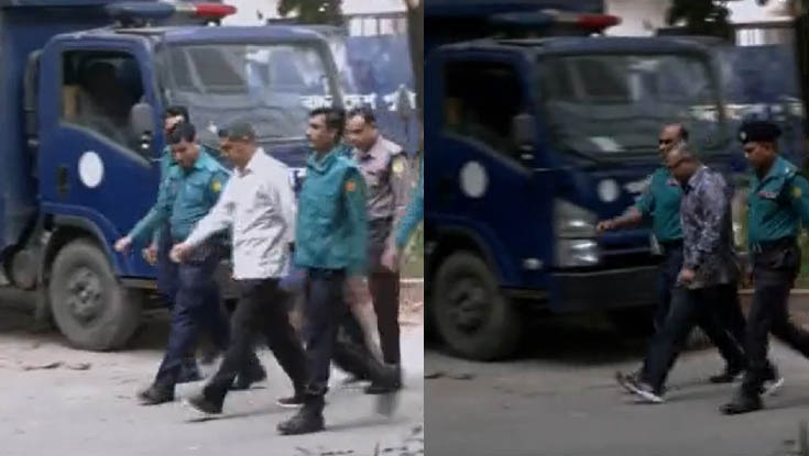 বিশেষ কারাগার থেকে ট্রাইব্যুনালে সাবেক ৩ সেনা কর্মকর্তা