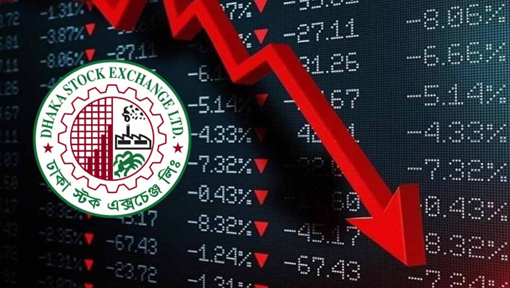 সূচকের নিম্নমুখী প্রবণতায় লেনদেন