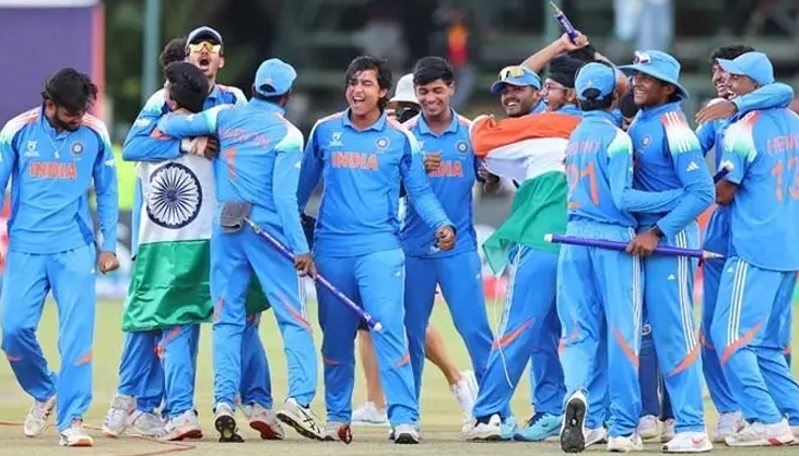 ইংল্যান্ডকে হারিয়ে অনূর্ধ্ব-১৯ বিশ্বকাপে ভারতের হেক্সা জয়