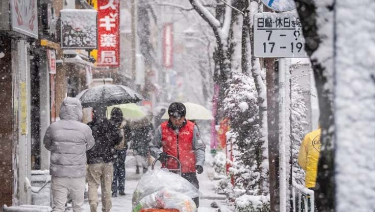 তুষারপাতে জাপানে নিহত ৪৬