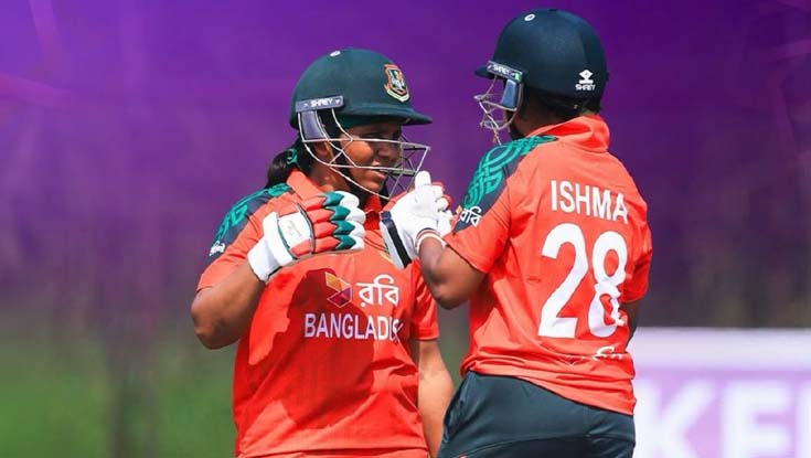 নারী এশিয়া কাপে দারুণ সূচনা বাংলাদেশের