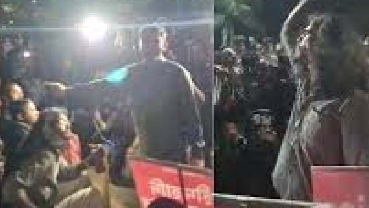 দাবি আদায়ে যমুনার সামনে অনড় অবস্থানে ইনকিলাব মঞ্চ