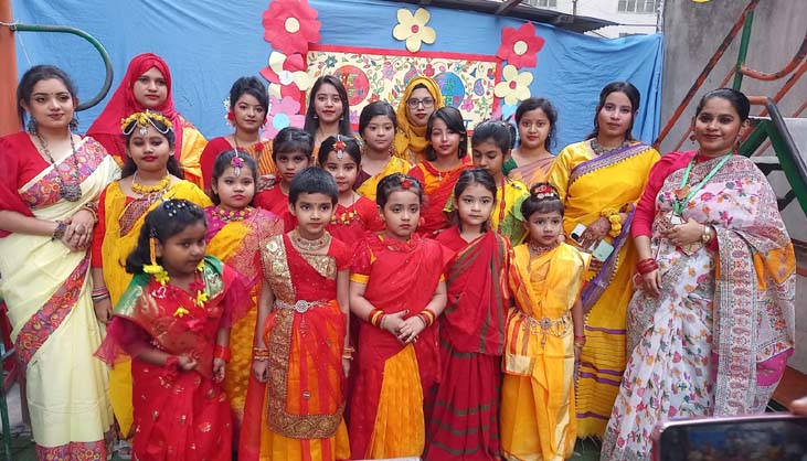 ব্রাইস বেবিস কিন্ডার গার্ডেন স্কুলে বসন্ত বরণ-পিঠা উৎসব