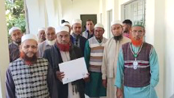 সুনামগঞ্জ-৪ আসনে মাওলানা আমিরুল ইসলামের পক্ষে মনোনয়নপত্র সংগ্রহ