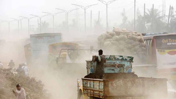 দূষিত শহরে ‘বিশ্বচ্যাম্পিয়ন’ ঢাকা
