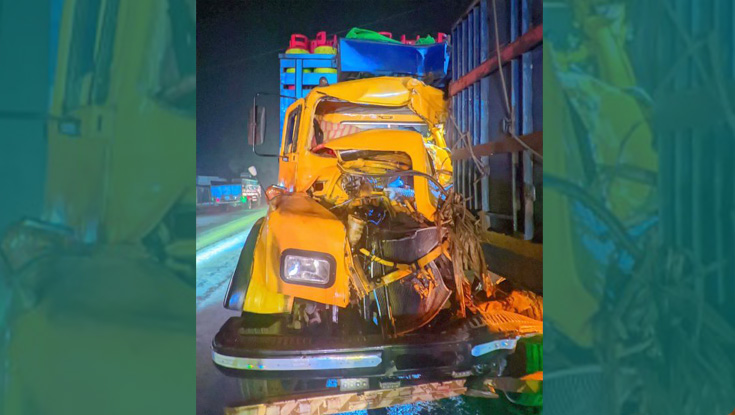 ট্রাকের ধাক্কায় ট্রাকচালকের সহকারী নিহত