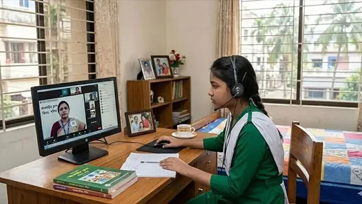 শিক্ষাপ্রতিষ্ঠানে অনলাইন ক্লাশ শুরু