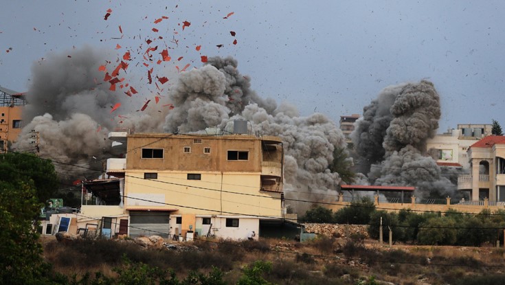 লেবাননে ভয়াবহ বিমান হামলা ইসরায়েলের