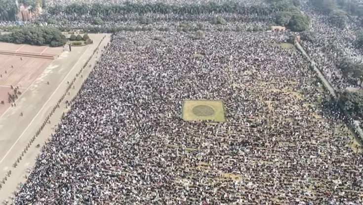 খালেদা জিয়ার জানাজা জনসমুদ্রে পরিণত