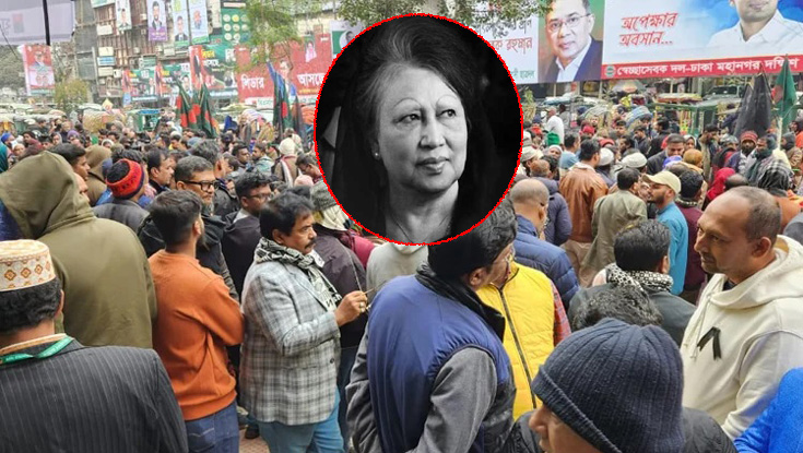 খালেদা জিয়ার জানাজায় যোগ দিতে ঢাকামুখী জনস্রোত