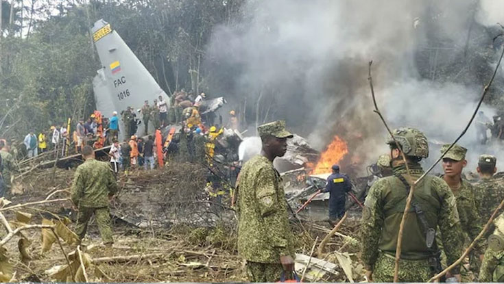 সামরিক বিমান বিধ্বস্ত, নিহত ৬৬