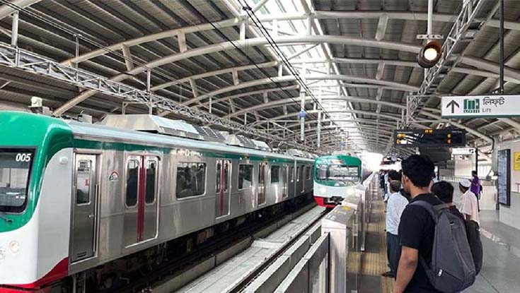 আজ যে কারণে ৪০ মিনিট বন্ধ থাকবে মেট্রোরেল