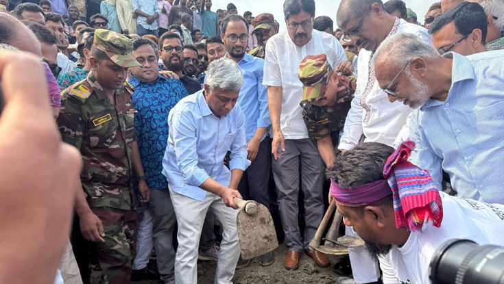 খাল পুনঃখনন কাজের উদ্বোধন করলেন প্রতিমন্ত্রী অনিন্দ্য 