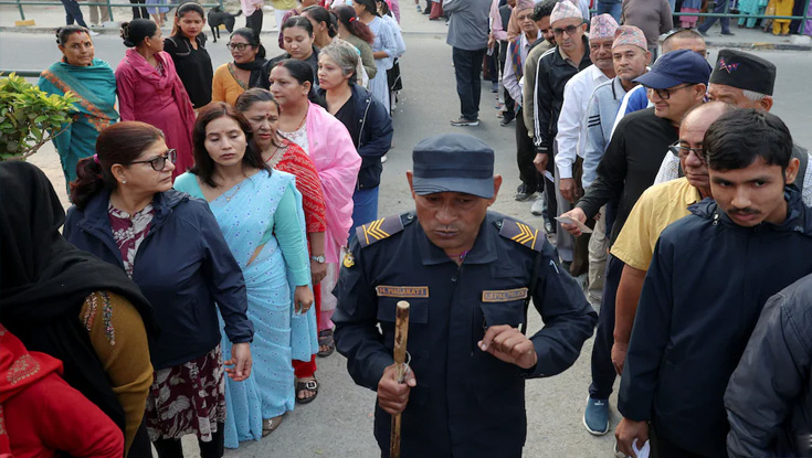 নেপালে সাধারণ নির্বাচনে ভোটগ্রহণ চলছে
