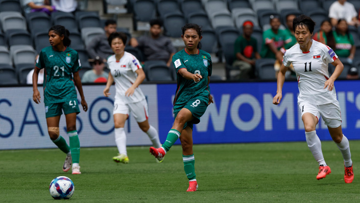 উ. কোরিয়ার বিপক্ষে দুই গোলে পিছিয়ে বাংলাদেশ