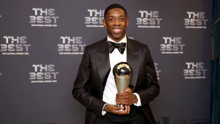 ‘ফিফা দ্য বেস্ট’ জিতলেন দেম্বেলে