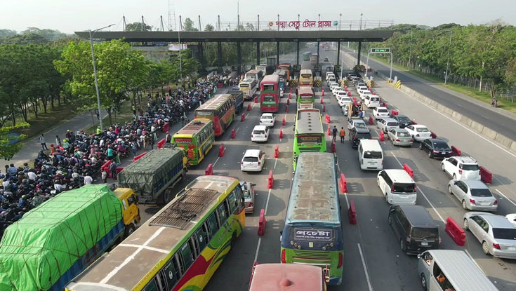 ২ দিনে পদ্মা সেতুতে ৯ কোটি টাকার টোল আদায়