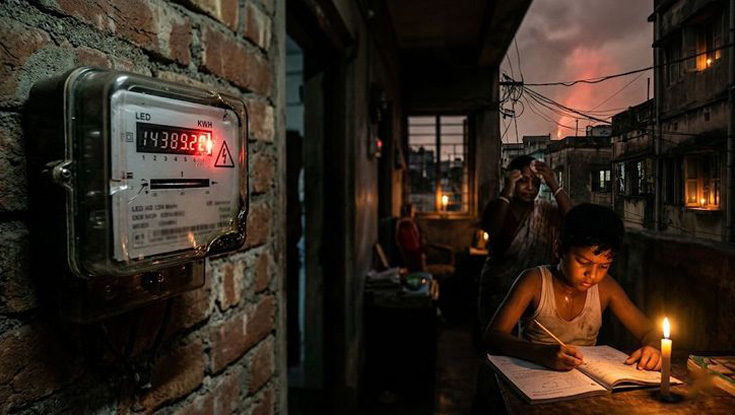 তীব্র লোডশেডিংয়ে জনজীবন অতিষ্ঠ