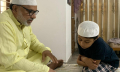 নাতির কাছে আরবি শিখছেন মিশা সওদাগর