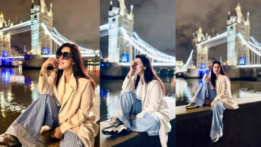 লন্ডনে ফুরফুরে অপু বিশ্বাস