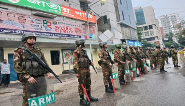 জাপার কেন্দ্রীয় কার্যালয়ের সামনে সেনা মোতায়েন