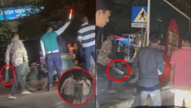 চাপাতি হাতে পুলিশের সামনে দিয়ে গেল ছিনতাইকারী