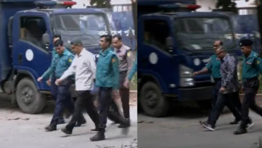 বিশেষ কারাগার থেকে ট্রাইব্যুনালে সাবেক ৩ সেনা কর্মকর্তা বিশেষ কারাগার থেকে ট্রাইব্যুনালে সাবেক ৩ সেনা কর্মকর্তা