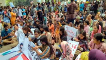 সাম্য হত্যার বিচার দাবিতে ফের শাহবাগ থানা ঘেরাও 