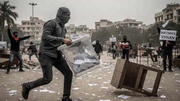 ভোটকেন্দ্রে হামলা চালিয়ে ব্যালট পেপার ছিনতাই