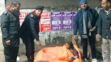 গাইবান্ধায় র‍্যাবের শীত বস্ত্র বিতরণ 