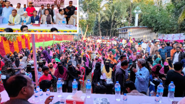 নোয়াখালীতে ধানের শীষের উঠান বৈঠকে নারীদের ঢল