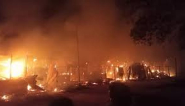 রামগড় বিদ্যালয়ে ভয়াবহ আগুন