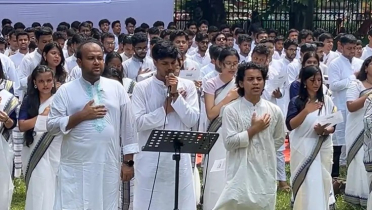 ডাকসু নির্বাচন : ছাত্রদলের প্রার্থীদের শপথ গ্রহণ