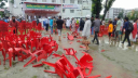 এবার এনসিপির সমাবেশের মঞ্চে হামলা, ভাঙচুর