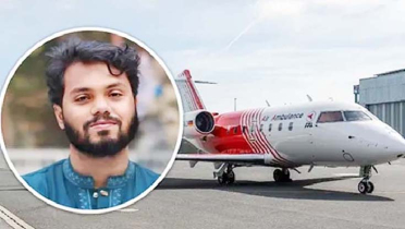 হাদিকে নিয়ে সিঙ্গাপুরের উদ্দেশে ঢাকা ছাড়ল এয়ার অ্যাম্বুলেন্স হাদিকে নিয়ে সিঙ্গাপুরের উদ্দেশে ঢাকা ছাড়ল এয়ার অ্যাম্বুলেন্স