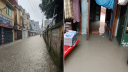 পটুয়াখালীতে টানা বৃষ্টিতে জলাবদ্ধতা, জনজীবনে চরম দুর্ভোগ