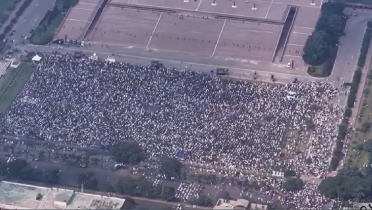 ওসমান হাদীর জানাজায় অংশ নিতে সংসদ ভবন এলাকায় জনস্রোত