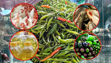 বৃষ্টির অজুহাতে কাঁচা মরিচ-সবজি-মাছের বাজার ঊর্ধ্বমুখী 
