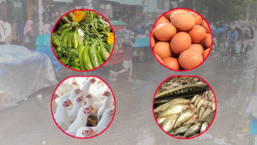 টানা বৃষ্টিতেও দাম বাড়েনি সবজি-মাছ-মুরগির