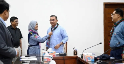 প্রধানমন্ত্রীর সঙ্গে স্কাউটের কার্যনির্বাহী কমিটির সাক্ষাৎ