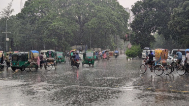 রাজধানীতে  ৪৫ মিলিমিটার বৃষ্টি, আজও অব্যাহত থাকবে